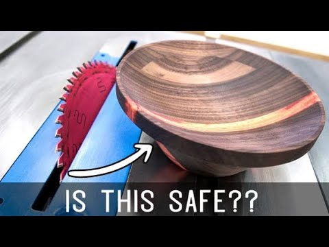 Видео: Поворачивать чашу на циркулярной пиле ОПАСНО!