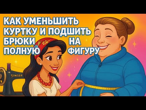 Видео: Как уменьшить куртку и подшить брюки на полную фигуру. Как я поборола выгорание в рутинной работе.
