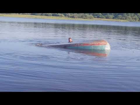 Видео: Казанка утонет или нет? Без булей. Штатные модули непотопляемости.