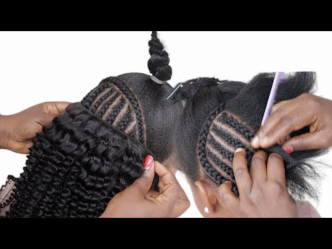 Видео: Новая модная прическа / Красивая прическа «Половина вверх, половина вниз» с использованием вьющих...