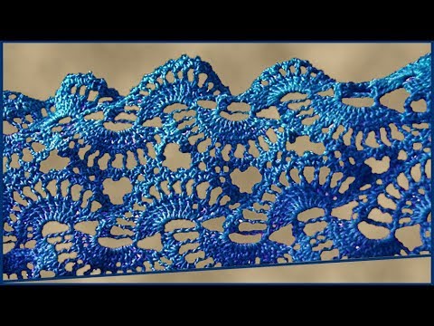 Видео: Ленточное кружево крючком. Ажурное вязание. Часть 2.