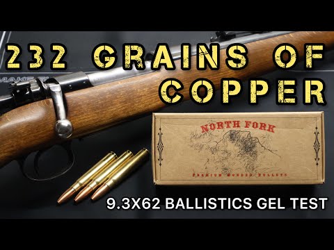 Видео: Тест патронов 9.3x62 Mauser North Fork Bullets 232 гран с медным экспансивным гелем