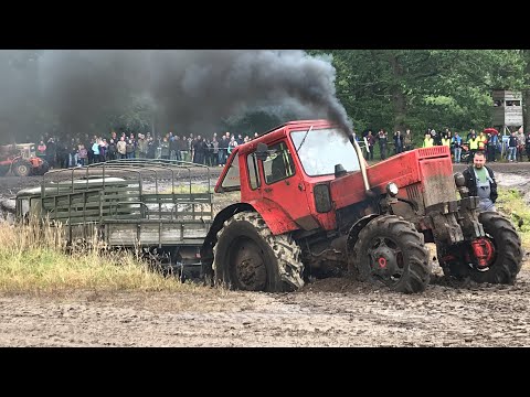 Видео: 18. Ostblocktreffen Pütnitz 2019 / Bergung МТЗ Беларусь ГАЗ 66 LO 2002A УАЗ 469