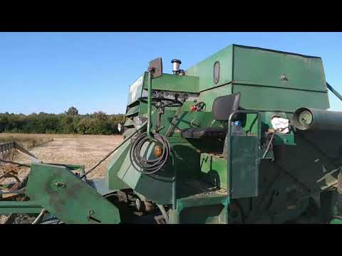 Видео: Молотим сою  volvo 800