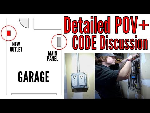 Видео: Прокладка новой розетки в гараже (лицензированный электрик, от начала до конца)