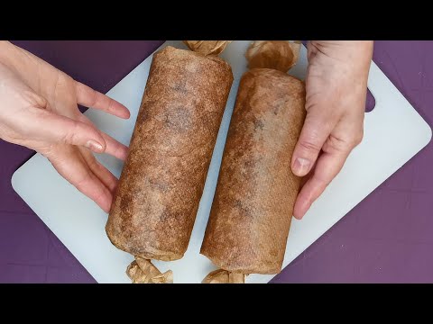Видео: МЯСНОЙ РУЛЕТ В БУМАГЕ на сухой сковороде, весь сок внутри и духовка не нужна