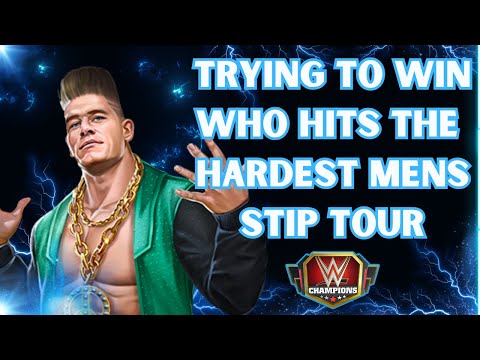 Видео: Попытка выиграть в мужском туре по рестлингу «Кто нанесет самый сильный удар» в WWE Champions