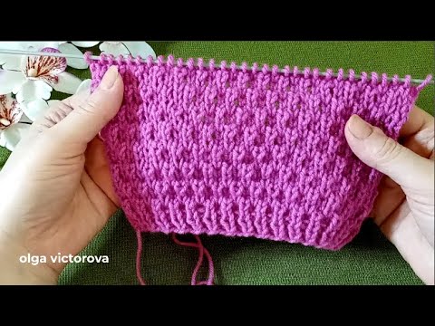 Видео: РЕЛЬЕФНЫЙ УЗОР СПИЦАМИ 1041 Узоры спицами KNITTING PATTERN
