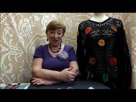 Видео: Пончо "Вечер в саду". Мастер-класс по вязанию крючком от О. С. Литвиной.