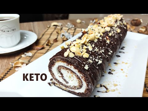 Видео: Двухцветный швейцарский рулет БЕЗ глютена! Кето рецепт