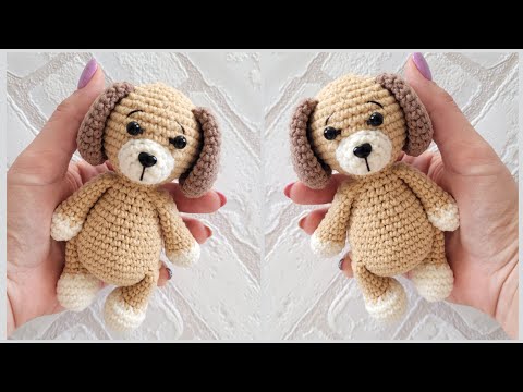 Видео: 🐶СОБАЧКА ВЯЗАНАЯ КРЮЧКОМ👍crochet dog🐶Häkelhund