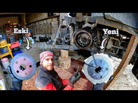 Видео: Как тормоза могут работать в этом случае? Замена тормозных колодок Massey Ferguson 5440!
