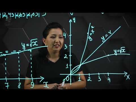 Видео: y=x√2 функциясының графигі. 8 сынып.