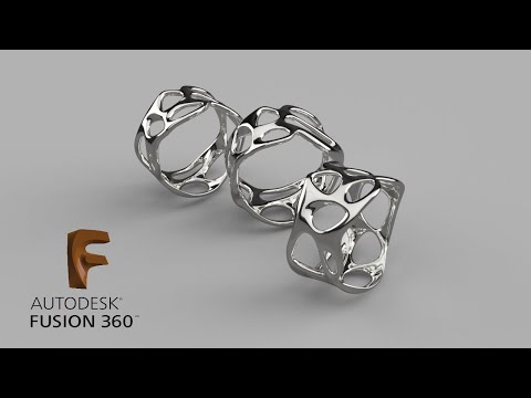 Видео: J.6. Скульптим кольцо во Fusion 360 (T-Spline) / Ring sculpt in Fusion 360