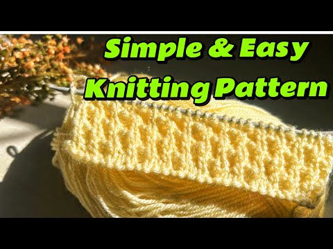 Видео: Простой и лёгкий узор для вязания | Красивый дизайн для начинающих | Мои маленькие навыки