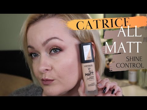 Видео: Тест- драйв тонального крема от CATRICE ALL MATT Shine Control Make up.