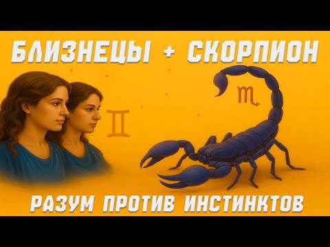 Видео: Близнецы и Скорпион.Легкость и тяжесть. Когда противоположности притягиваются.