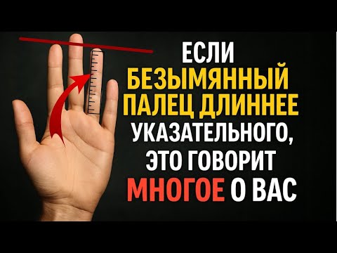 Видео: Почему у одних людей безымянный палец длиннее указательного? Научная загадка, которая объясняет всё.