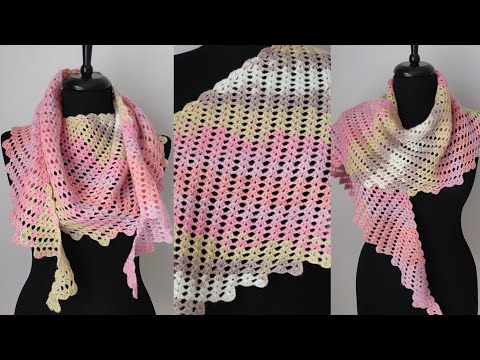 Видео: Эта схема ковбойского шарфа превзошла все ожидания: схемы вязания шалей крючком для начинающих!