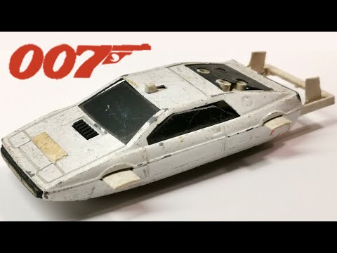 Видео: Реставрация Lotus Esprit 007 James Bond Corgi no. 269. Литая модель игрушки.