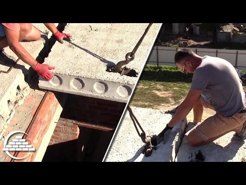 Видео: Диканька/Монтаж плит 2го этажа - 2я часть - [masterkladki