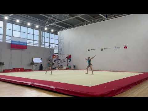 Видео: ЖП 13-19 лет, Родичева Мария - КузенковаВиктория ДК «Машиностроитель»Балансовое Упражнение