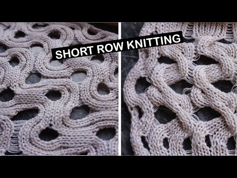 Видео: Вязание укороченными рядами - Одна идея - три варианта, которые можно связать на одновязальной ма...