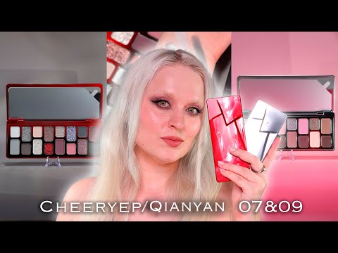 Видео: Зверски нападаю на китайские инди. Cheeryep/Qianyan 07&09 💖🖤 + 4 макияжа