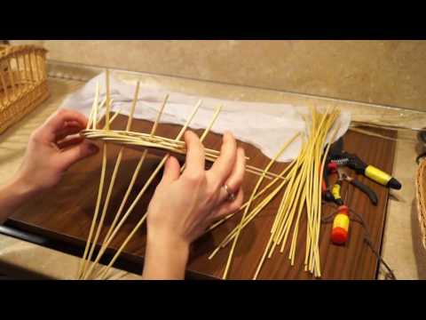 Видео: Русская ива. Урок 10. Плетение валика на круглом основании.
