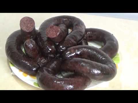 Видео: колбаска кровянная с гречкой