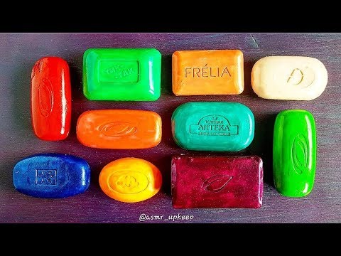 Видео: Dry soap cutting ASMR, no talking. Carving lacquered soap. Cortando jabon. Асмр резка мыла.