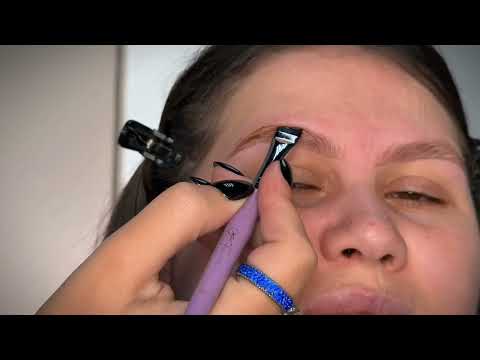 Видео: ОКРАШИВАНИЕ БРОВЕЙ СУХИМ КРАСИТЕЛЕМ L'BROW НА СУХОЙ КОЖЕ