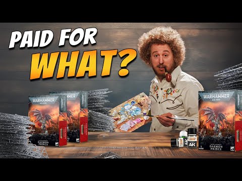 Видео: Мне заплатили за рисование в стиле Warhammer, но дела идут не очень хорошо.