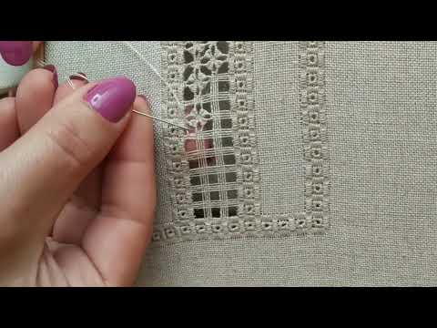 Видео: Ажурна вишивка, хардангер. / Hardanger embroidery/