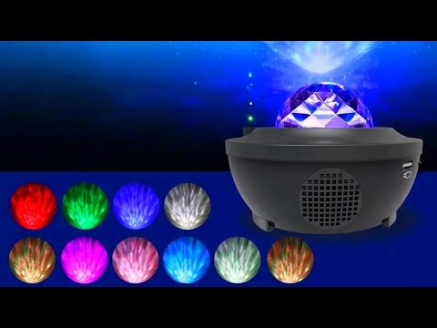 Видео: LED проектор звёздного неба с блютуз динамиком / LED starry sky projector with bluetooth speaker