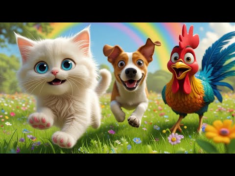 Видео: Говорящие животные 🐶🐱 Учимся и поём вместе! 🌈🎵