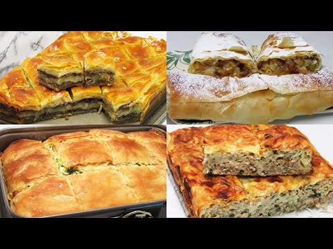 Видео: Оно ВСЕГДА ПОД РУКОЙ! Простые рецепты из теста Фило - Готовлю мясной пирог, сырный, пахлаву и рулет