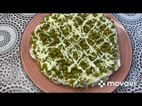 Видео: Салат из кильки и горошка.Вы влюбитись в этот рецепт.