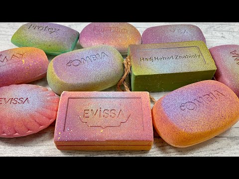 Видео: Painted dry soap * Relaxing sounds * Резка крашенного мыла АСМР 💗