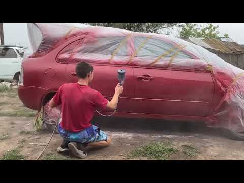 Видео: Покраска Калины!!!(и почему нельзя, красить на улице!)