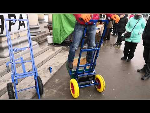 Видео: Электро Апилифт с электро приводом на колесо+электро подъемник.