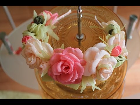 Видео: Мастер класс "Обруч с цветами" (тренд лета ) ✄ Kulikova Anastasia