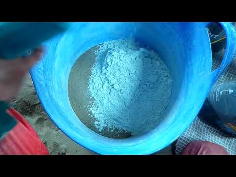 Видео: Белый раствор для кладки, декоративки, арт бетона и тп.