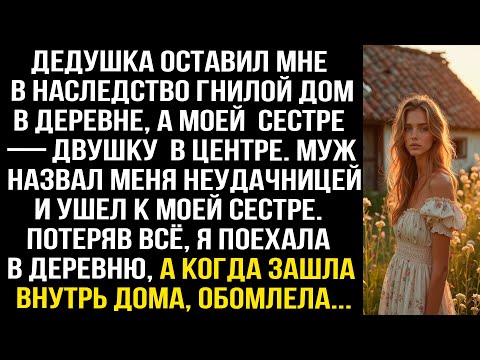 Видео: Дедушка оставил мне в наследство гнилой дом в деревне, а когда я зашла внутрь дома, обомлела...