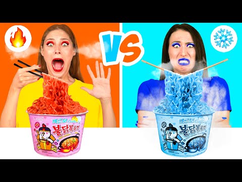 Видео: Холодная или Горячая Еда Челлендж | Смешные Челленджи от Fun Teen