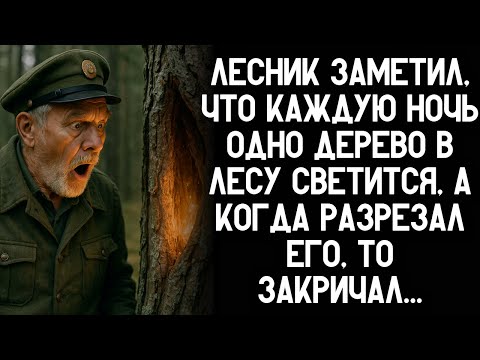 Видео: Лесник заметил, что каждую ночь одно дерево в лесу светится, а когда разрезал его, то закричал...