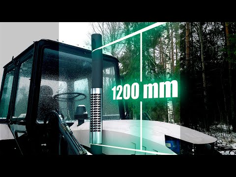 Видео: Пятая педаль в трактор.  Глушитель на скорую руку.