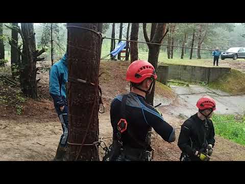 Видео: Чемпионат Минской области по многоборью спасателей 2025. Этап "Каньон"