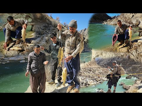 Видео: Кочевое приключение: кочевое путешествие по суровым тропам | Кочевая семейная рыбалка в горах 🎣🏔️✨