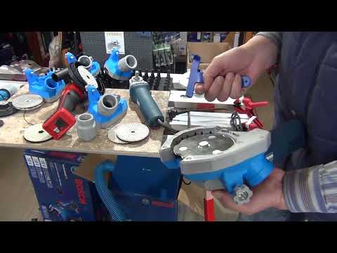 Видео: Пиловідвід V.GRAN для черепашок під різні болгарки і перехідник під різні пилососи. Bosch та інші